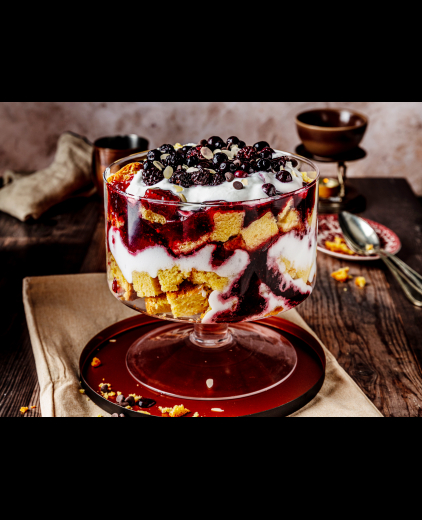 Trifle met rood fruit