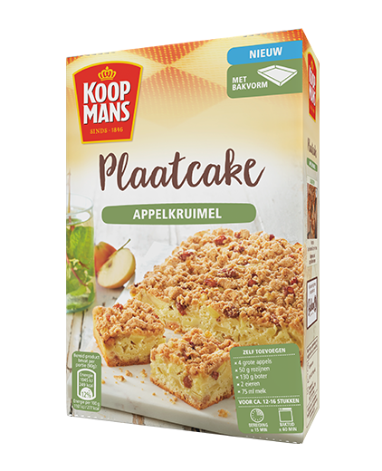 Plaatcake Appelkruimel