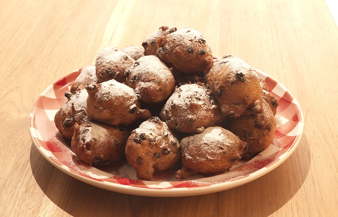 Oliebollen zonder melk