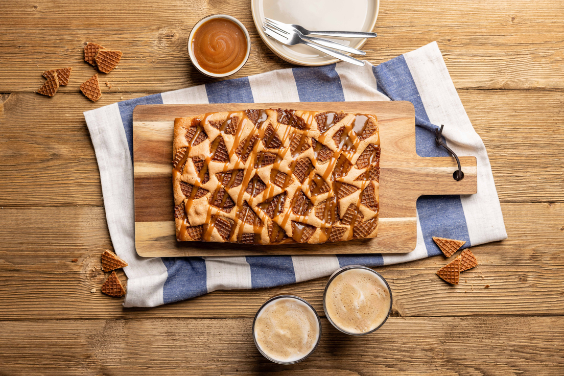 Plaatcake Stroopwafel