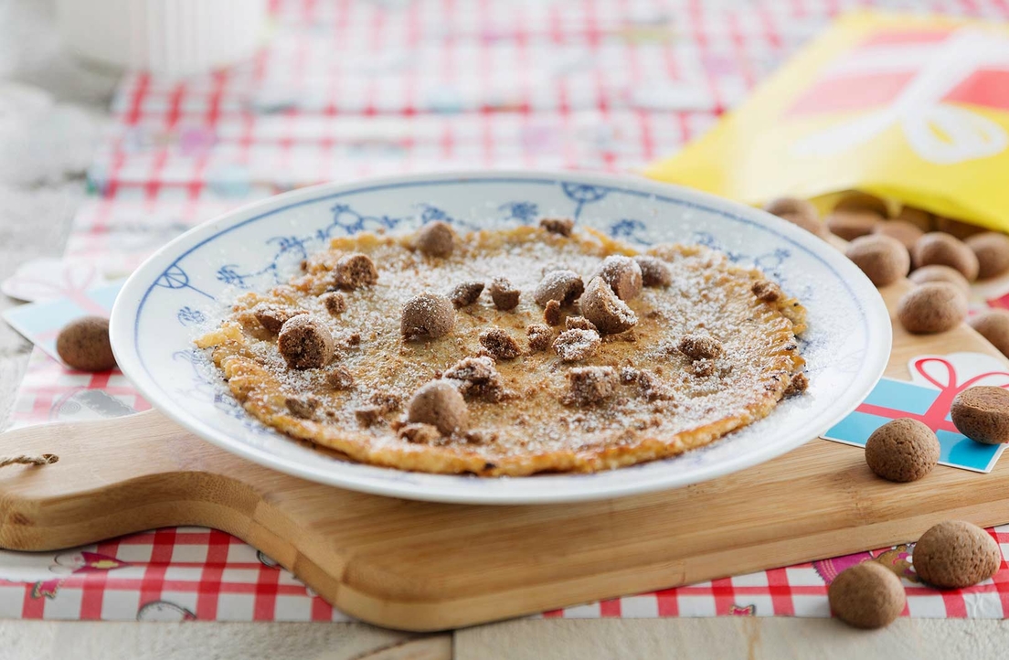 Sinterklaas pannenkoek met kruidnoten