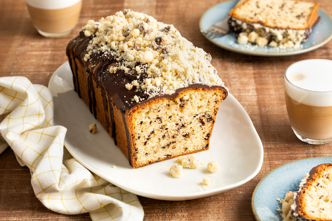 Stracciatella cookie dough cake