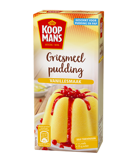 Griesmeelpudding Vanillesmaak